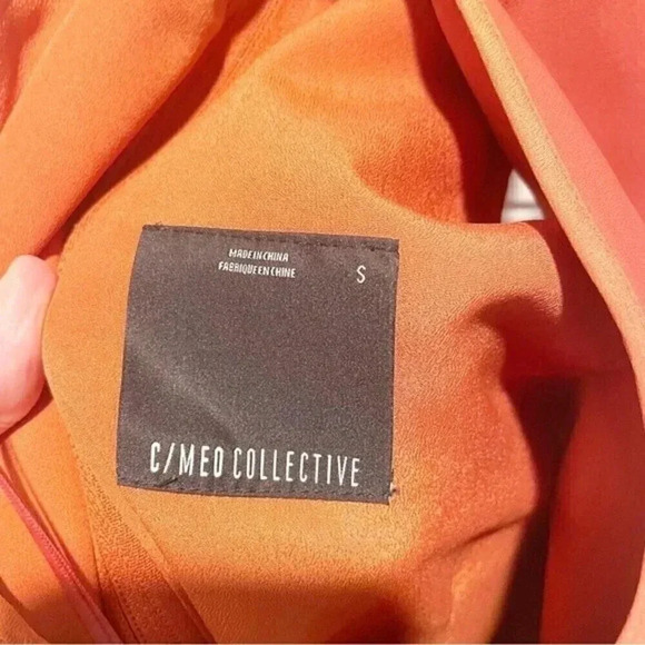 C/Meo Collective Stolen Midi Dress in Rust Halter Neck Sleeveless Size Small - Picture 4 of 13